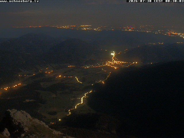 Archiv Foto Webcam Talblick Berghaus Hochschneeberg