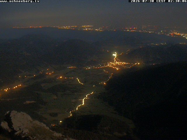 Archiv Foto Webcam Talblick Berghaus Hochschneeberg