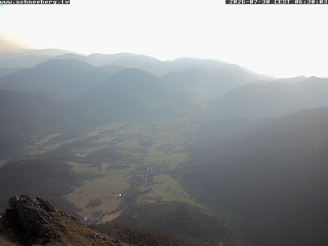 Archiv Foto Webcam Talblick Berghaus Hochschneeberg