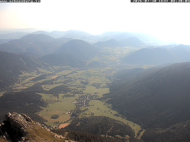 Archiv Foto Webcam Talblick Berghaus Hochschneeberg