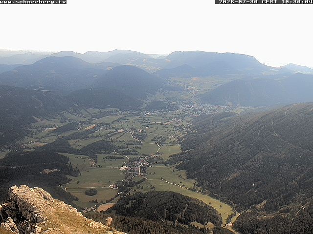 Archiv Foto Webcam Talblick Berghaus Hochschneeberg