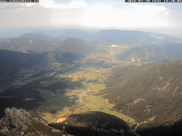 Archiv Foto Webcam Talblick Berghaus Hochschneeberg