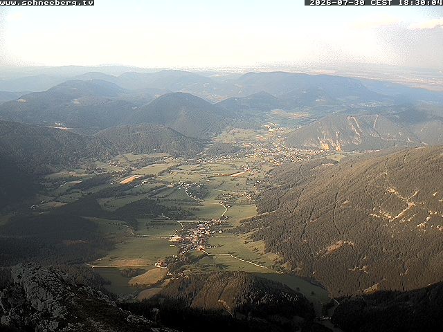 Archiv Foto Webcam Talblick Berghaus Hochschneeberg
