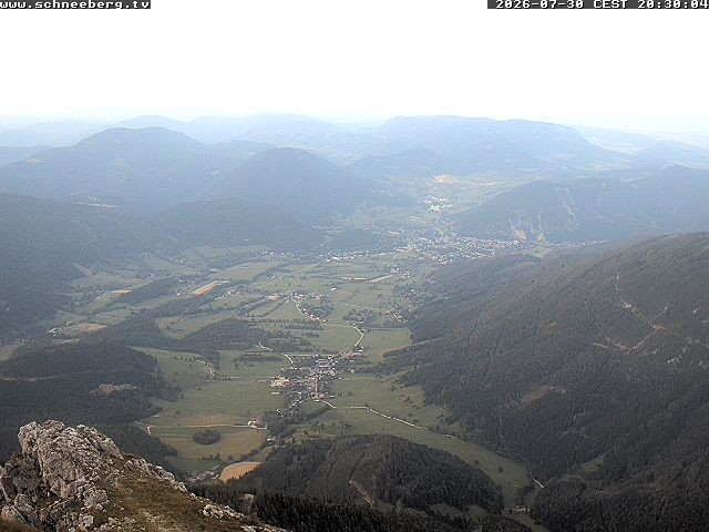 Archiv Foto Webcam Talblick Berghaus Hochschneeberg