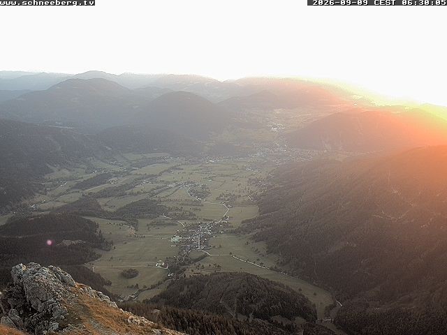 Archiv Foto Webcam Talblick Berghaus Hochschneeberg