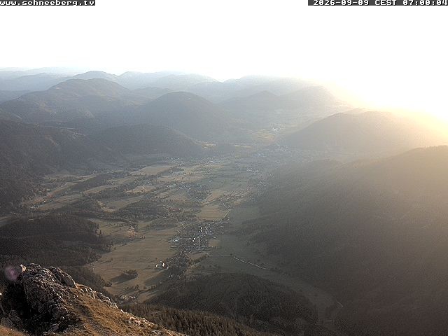 Archiv Foto Webcam Talblick Berghaus Hochschneeberg