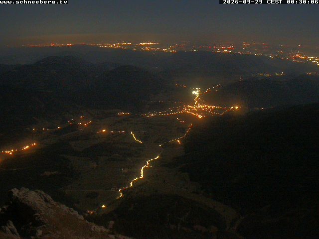 Archiv Foto Webcam Talblick Berghaus Hochschneeberg