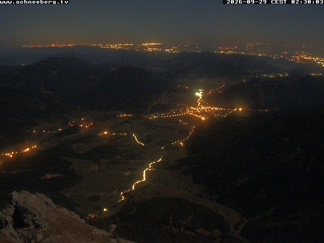 Archiv Foto Webcam Talblick Berghaus Hochschneeberg