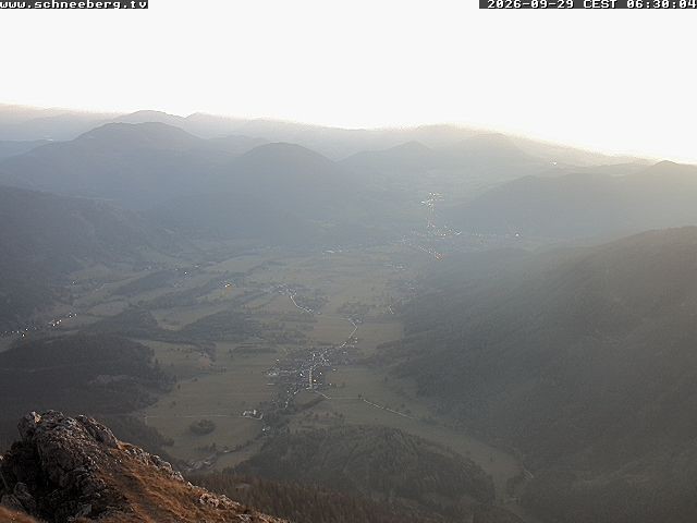 Archiv Foto Webcam Talblick Berghaus Hochschneeberg
