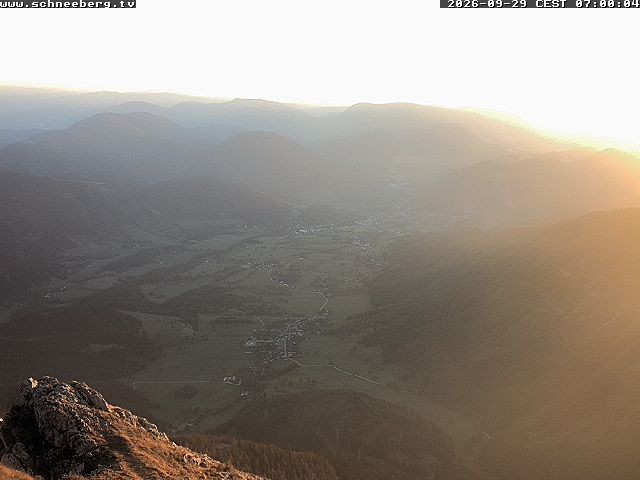 Archiv Foto Webcam Talblick Berghaus Hochschneeberg