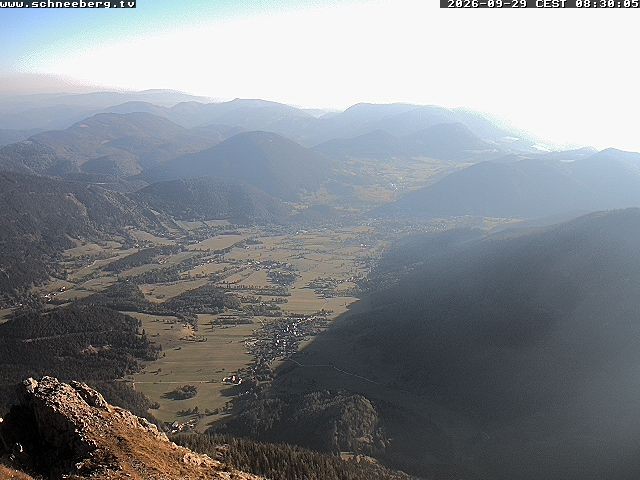 Archiv Foto Webcam Talblick Berghaus Hochschneeberg