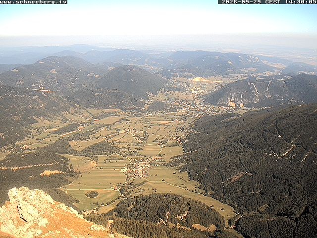 Archiv Foto Webcam Talblick Berghaus Hochschneeberg