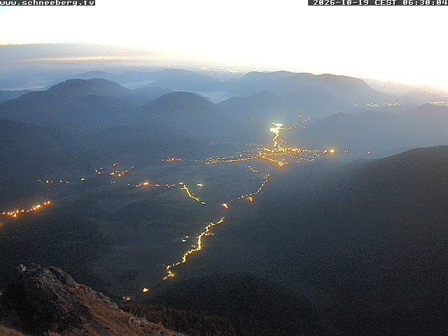 Archiv Foto Webcam Talblick Berghaus Hochschneeberg