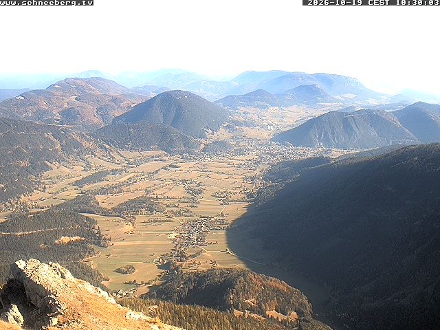 Archiv Foto Webcam Talblick Berghaus Hochschneeberg