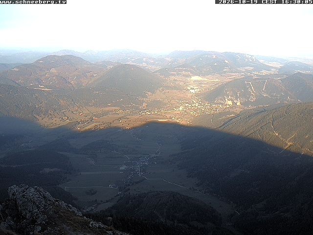 Archiv Foto Webcam Talblick Berghaus Hochschneeberg