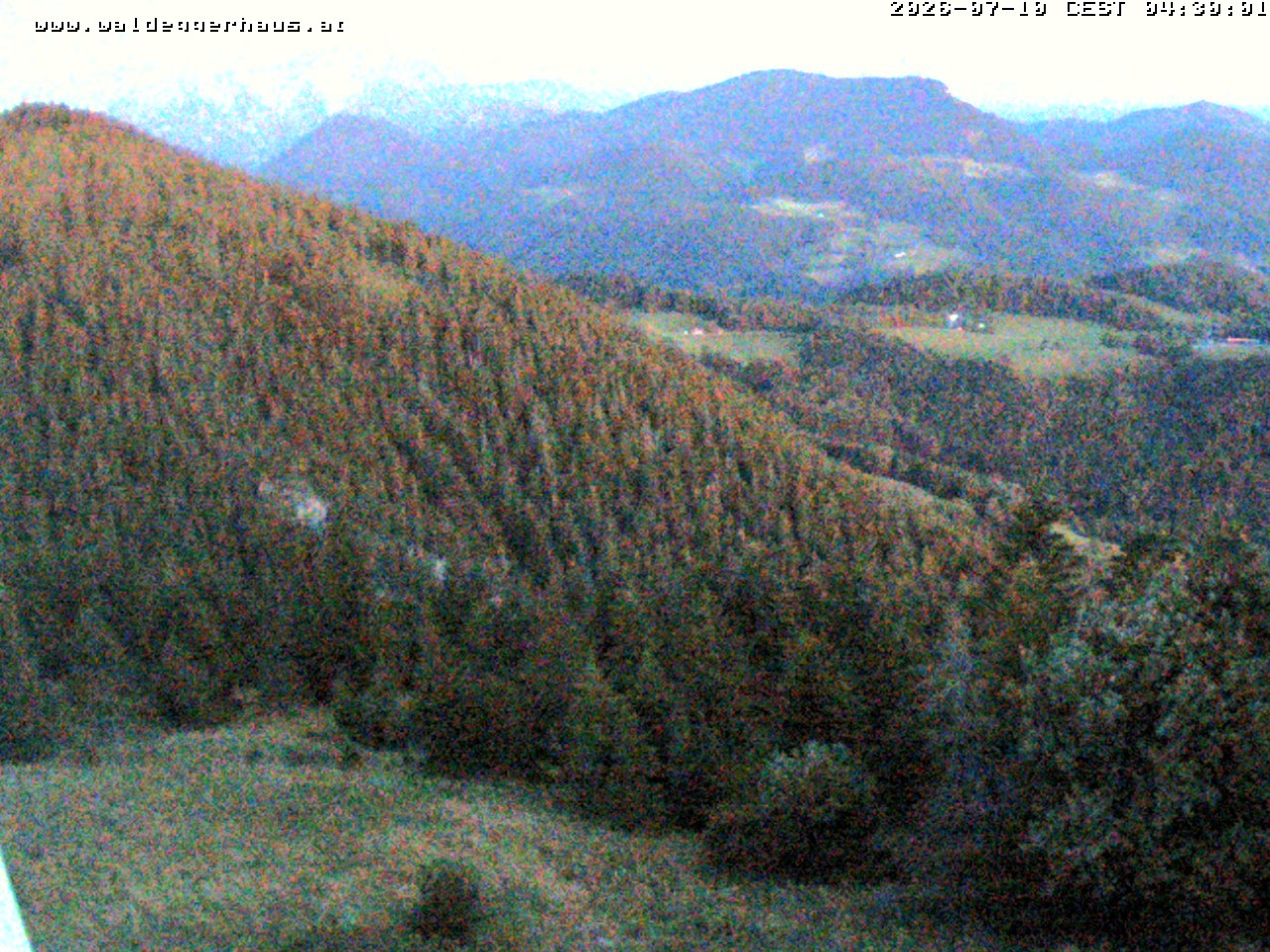 Archived image Webcam Restaurant Waldeggerhaus "Hohe Wand"