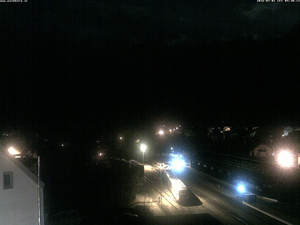 Archiv Foto Webcam Bahnhof in Puchberg am Schneeberg and Schneeberg Panorama