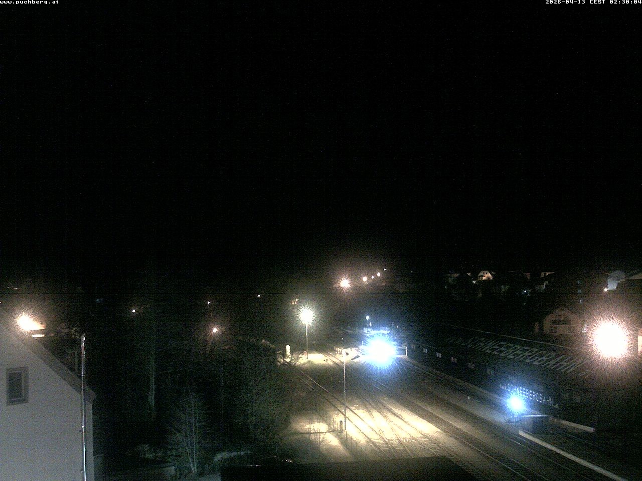 Archiv Foto Webcam Bahnhof in Puchberg am Schneeberg and Schneeberg Panorama