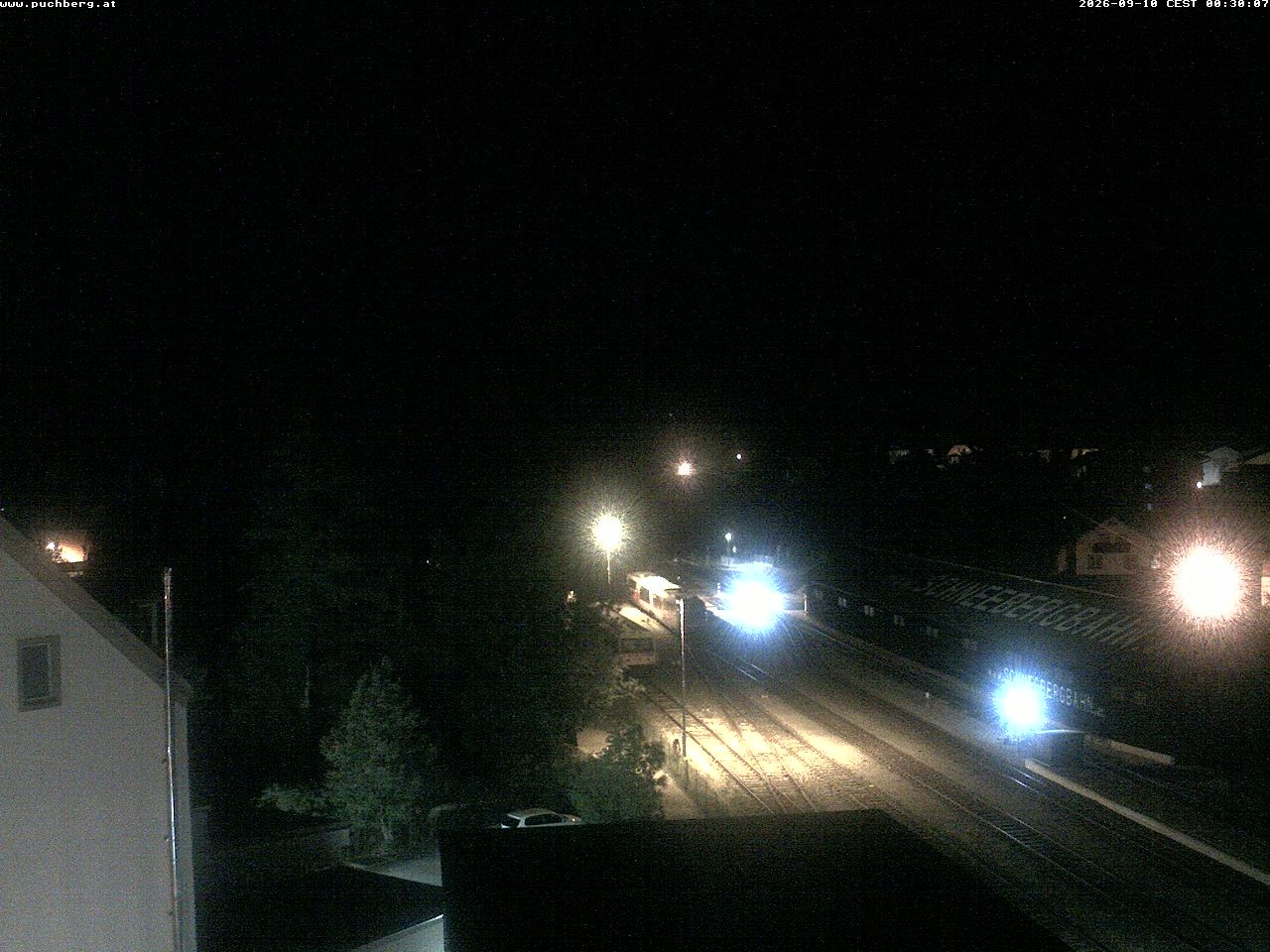 Archiv Foto Webcam Bahnhof in Puchberg am Schneeberg and Schneeberg Panorama