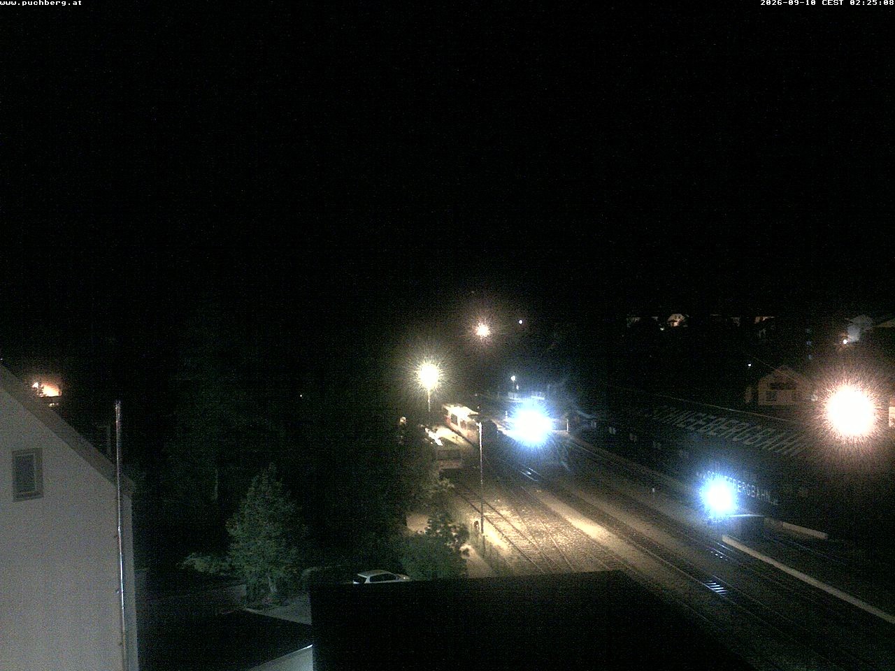 Archiv Foto Webcam Bahnhof in Puchberg am Schneeberg and Schneeberg Panorama