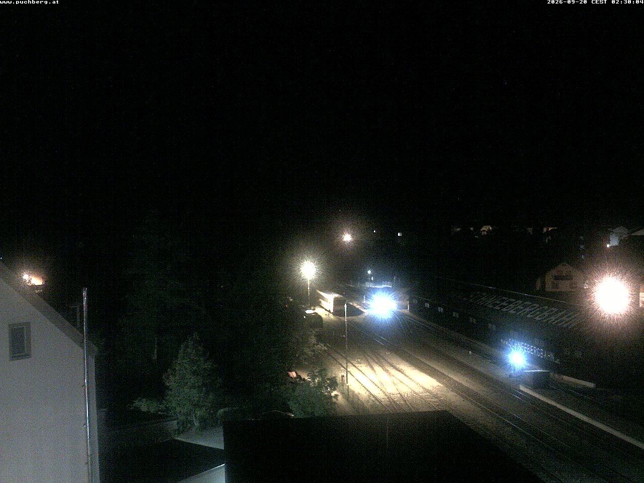 Archiv Foto Webcam Bahnhof in Puchberg am Schneeberg and Schneeberg Panorama