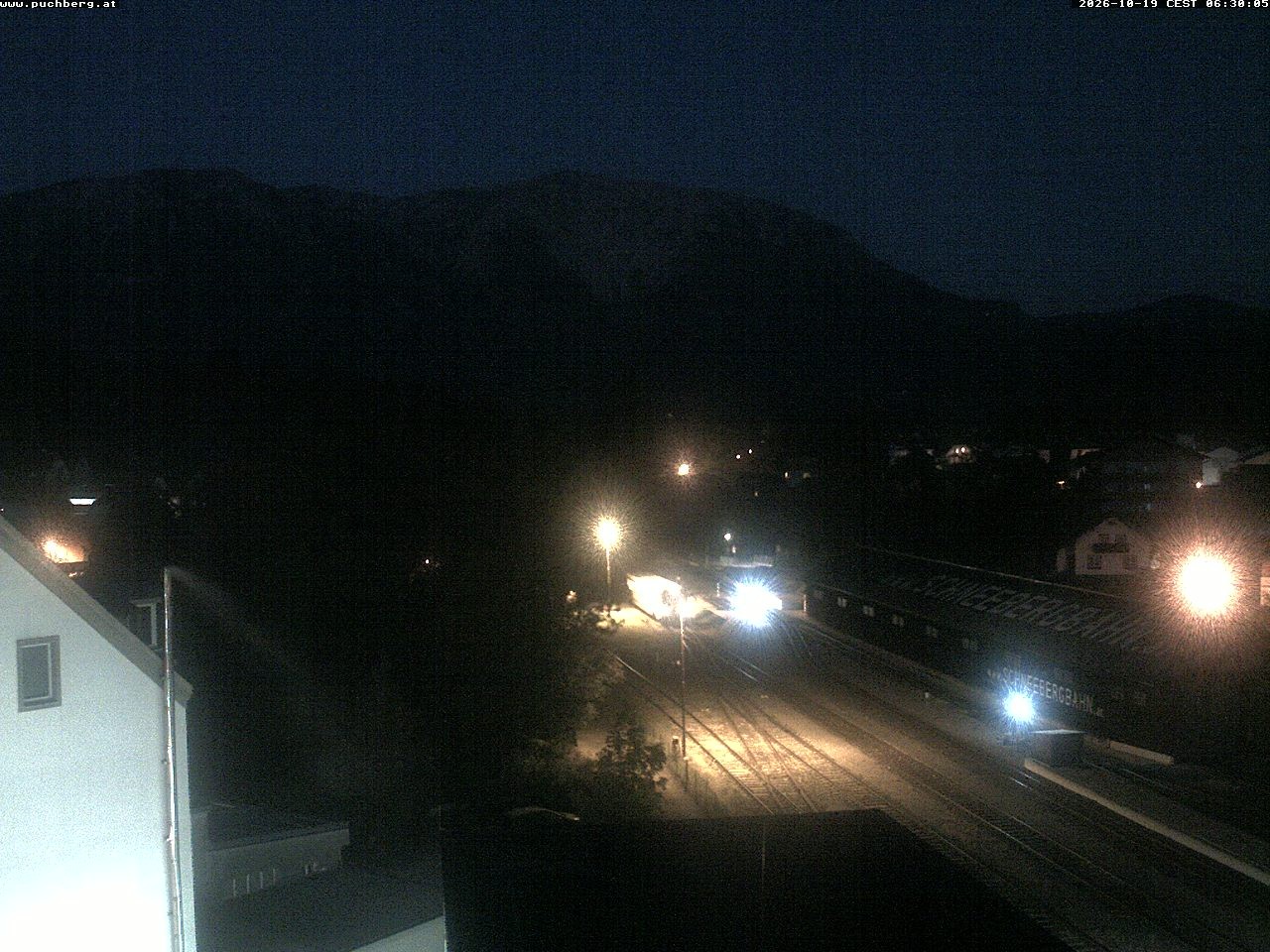 Archiv Foto Webcam Bahnhof in Puchberg am Schneeberg and Schneeberg Panorama