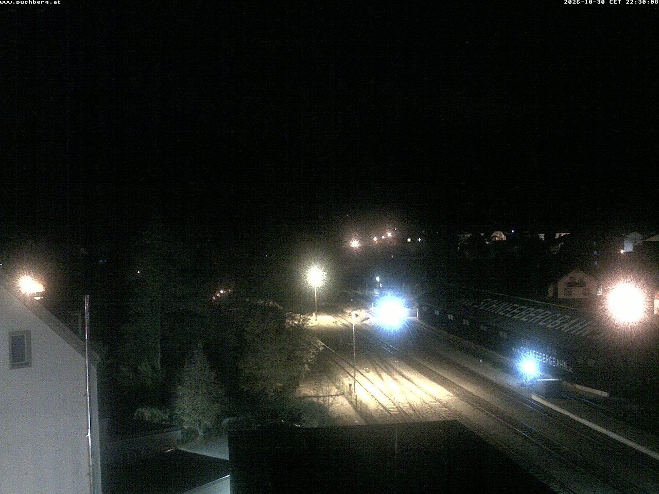 Archiv Foto Webcam Bahnhof in Puchberg am Schneeberg and Schneeberg Panorama