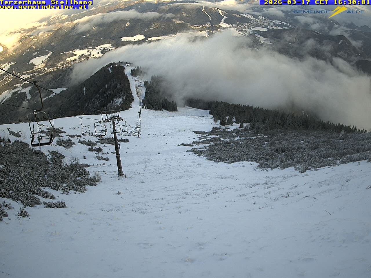 Archiv Foto Webcam Bergstation Gemeindealpe