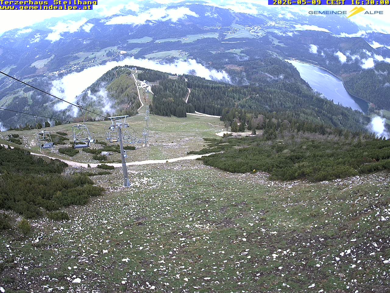 Archiv Foto Webcam Bergstation Gemeindealpe