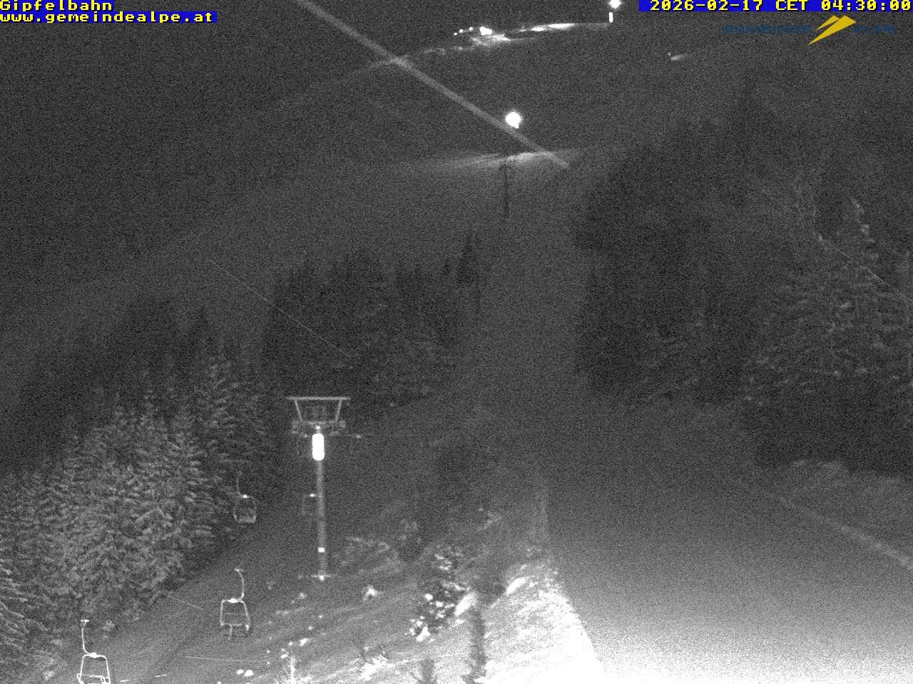 Archiv Foto Webcam Gemeindealpe Gipfelbahn und Gipfel