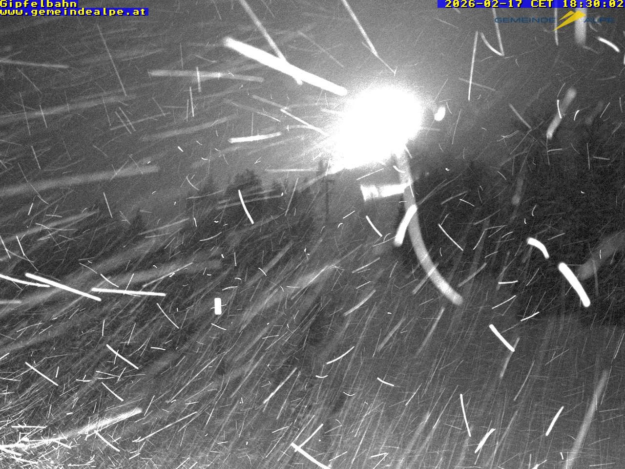 Archiv Foto Webcam Gemeindealpe Gipfelbahn und Gipfel