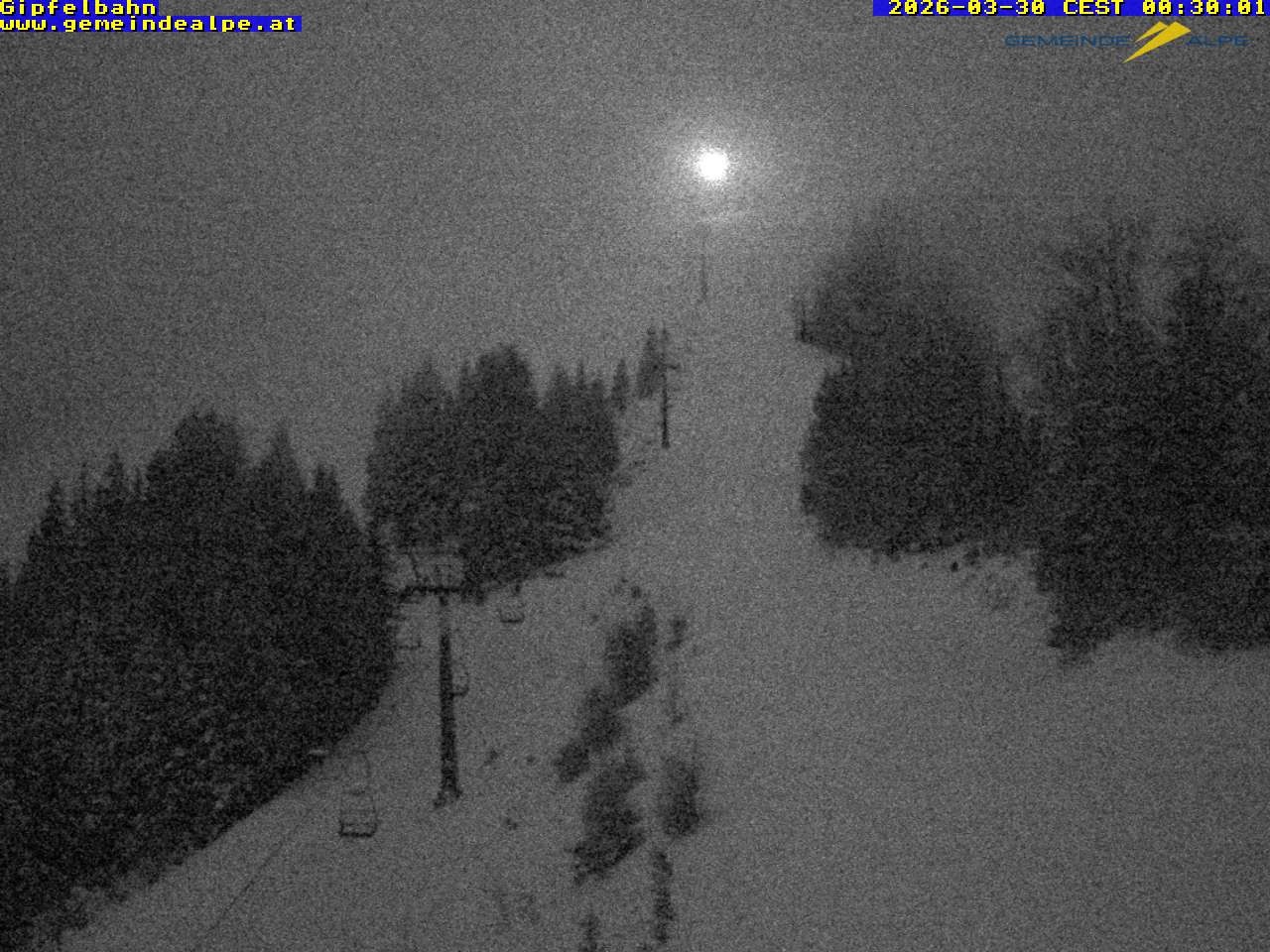 Archiv Foto Webcam Gemeindealpe Gipfelbahn und Gipfel