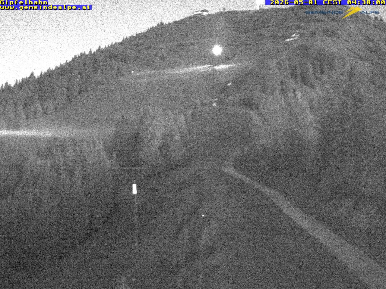 Archiv Foto Webcam Gemeindealpe Gipfelbahn und Gipfel