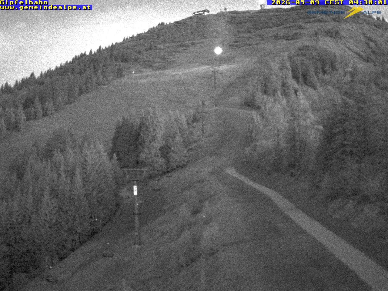 Archiv Foto Webcam Gemeindealpe Gipfelbahn und Gipfel