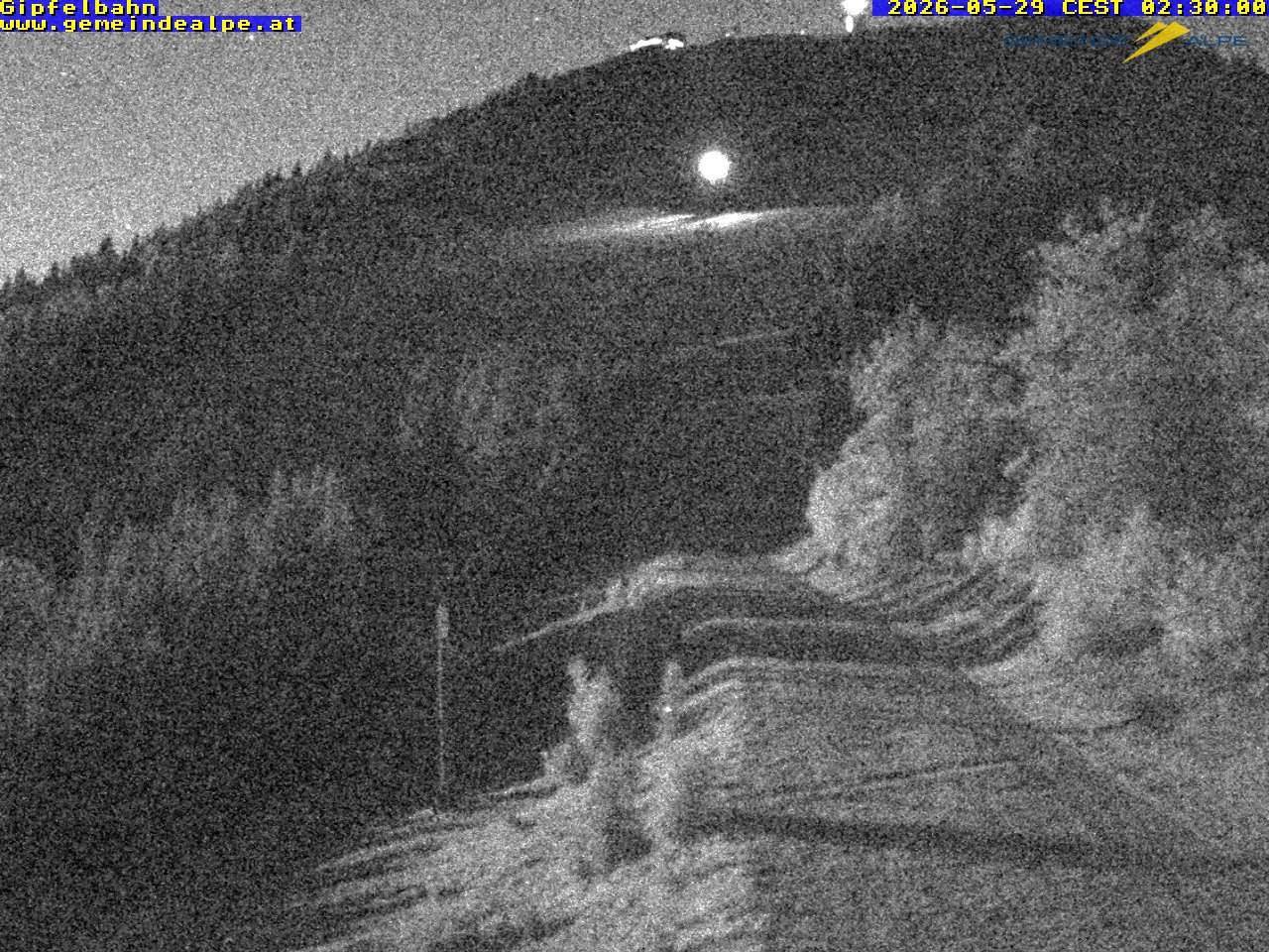 Archiv Foto Webcam Gemeindealpe Gipfelbahn und Gipfel