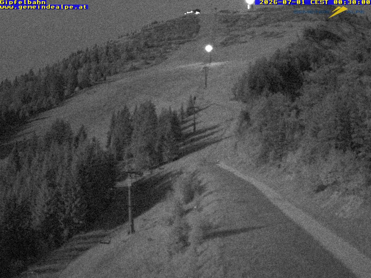 Archiv Foto Webcam Gemeindealpe Gipfelbahn und Gipfel