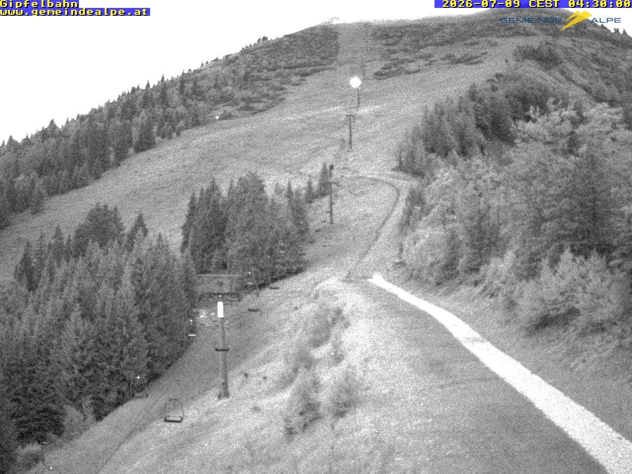 Archiv Foto Webcam Gemeindealpe Gipfelbahn und Gipfel
