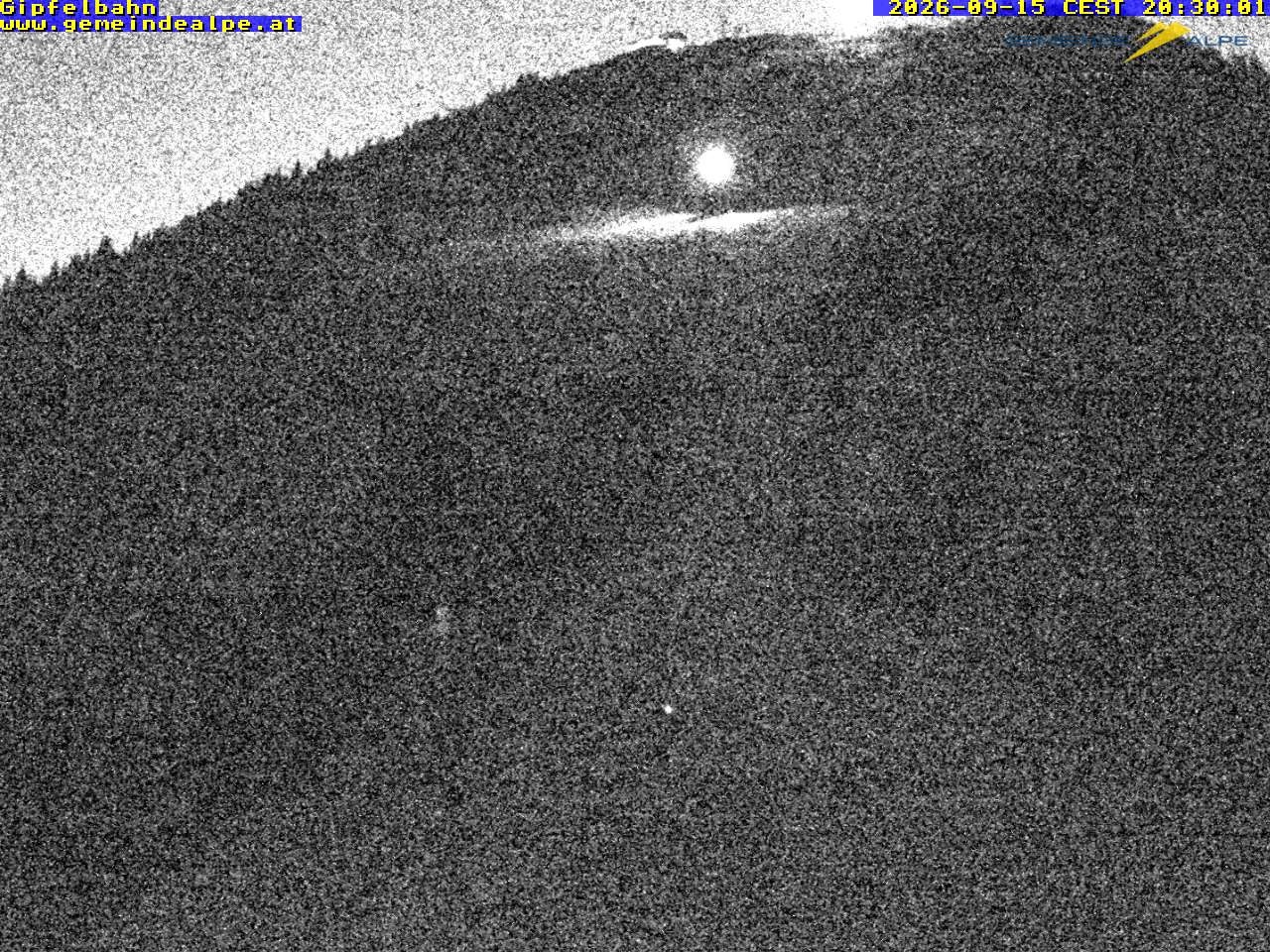 Archiv Foto Webcam Gemeindealpe Gipfelbahn und Gipfel