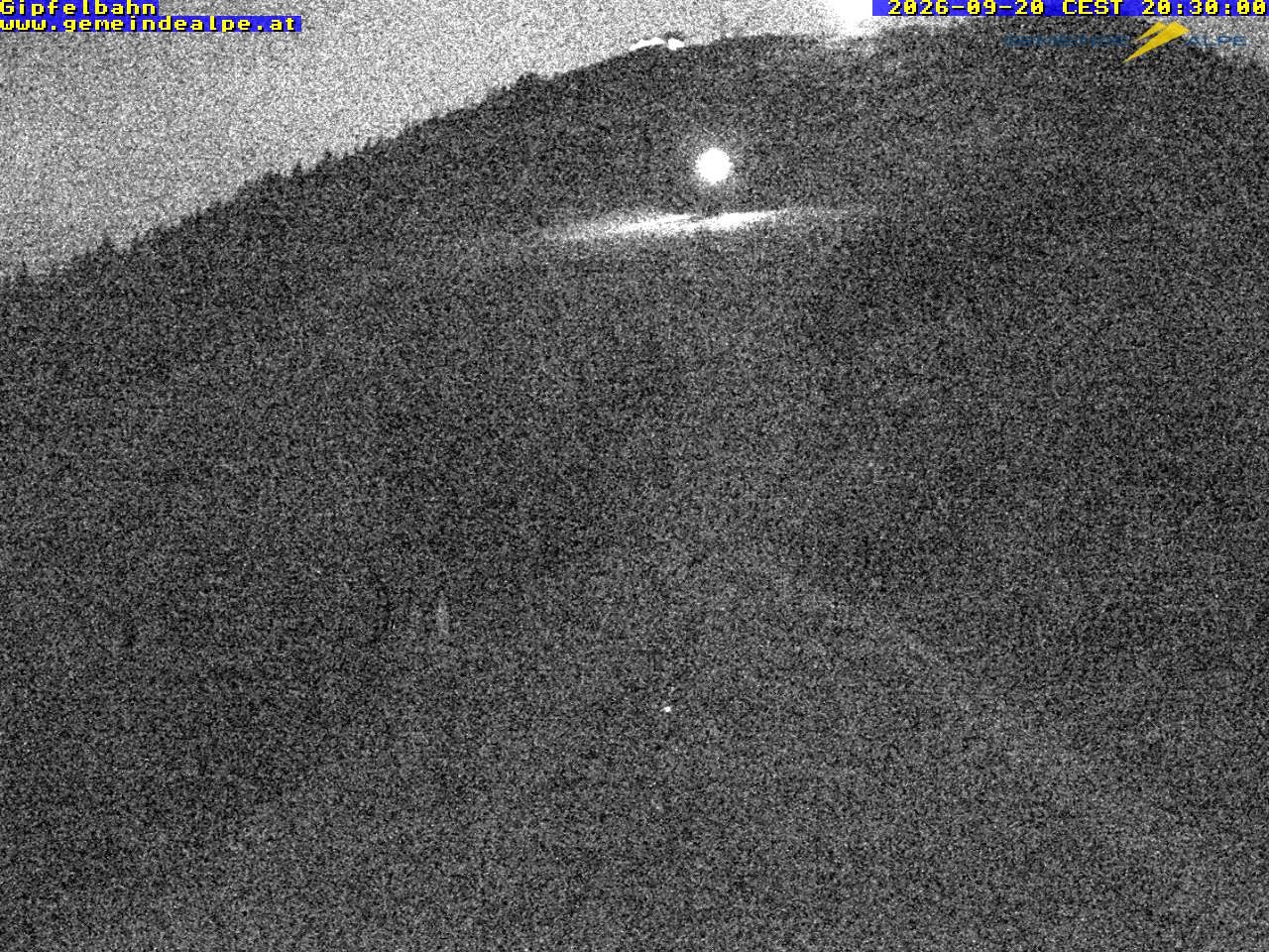 Archiv Foto Webcam Gemeindealpe Gipfelbahn und Gipfel