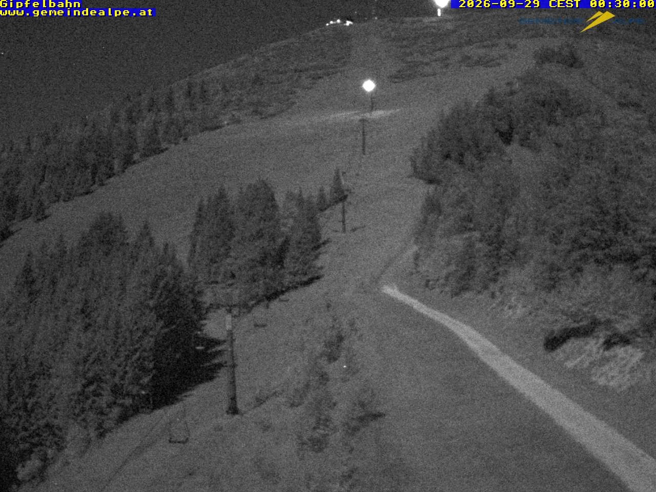 Archiv Foto Webcam Gemeindealpe Gipfelbahn und Gipfel