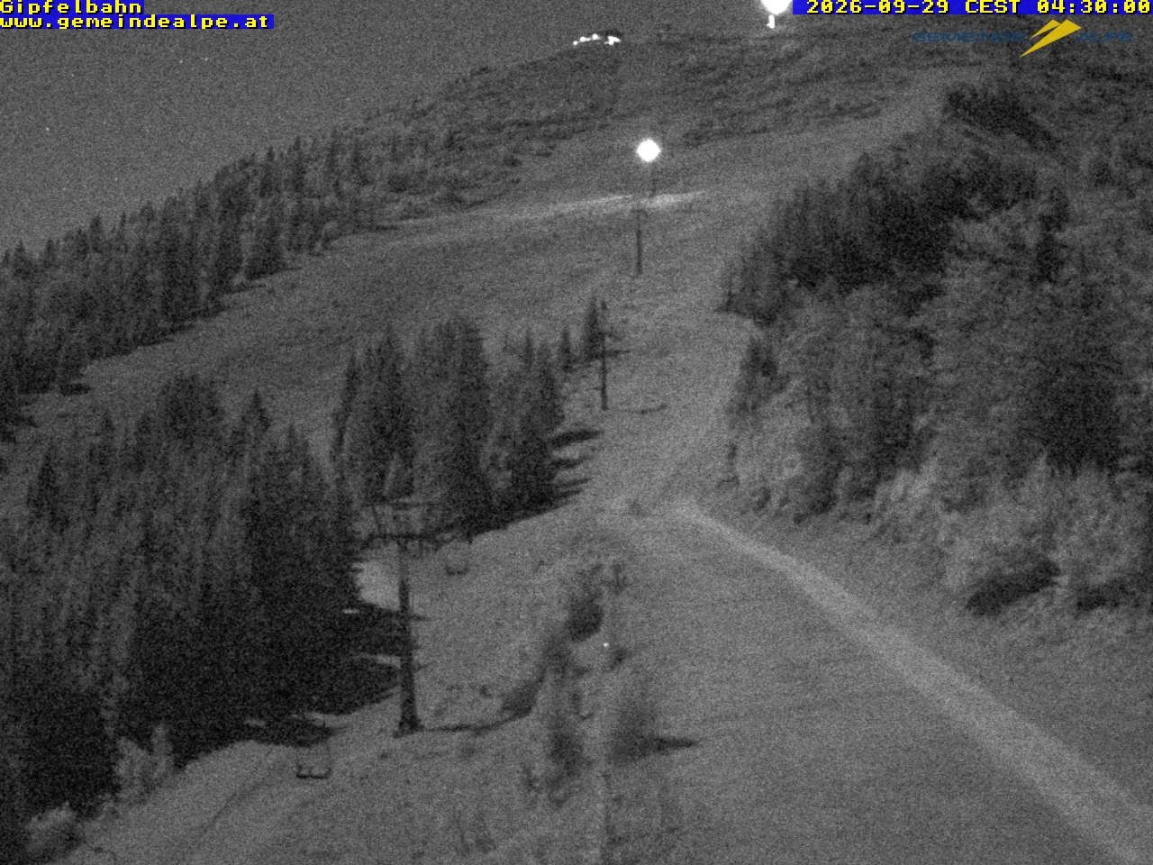 Archiv Foto Webcam Gemeindealpe Gipfelbahn und Gipfel