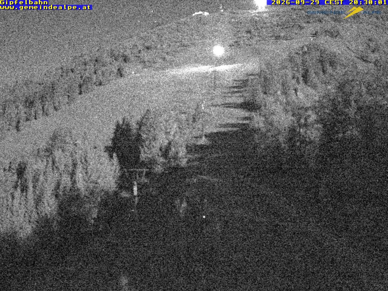 Archiv Foto Webcam Gemeindealpe Gipfelbahn und Gipfel