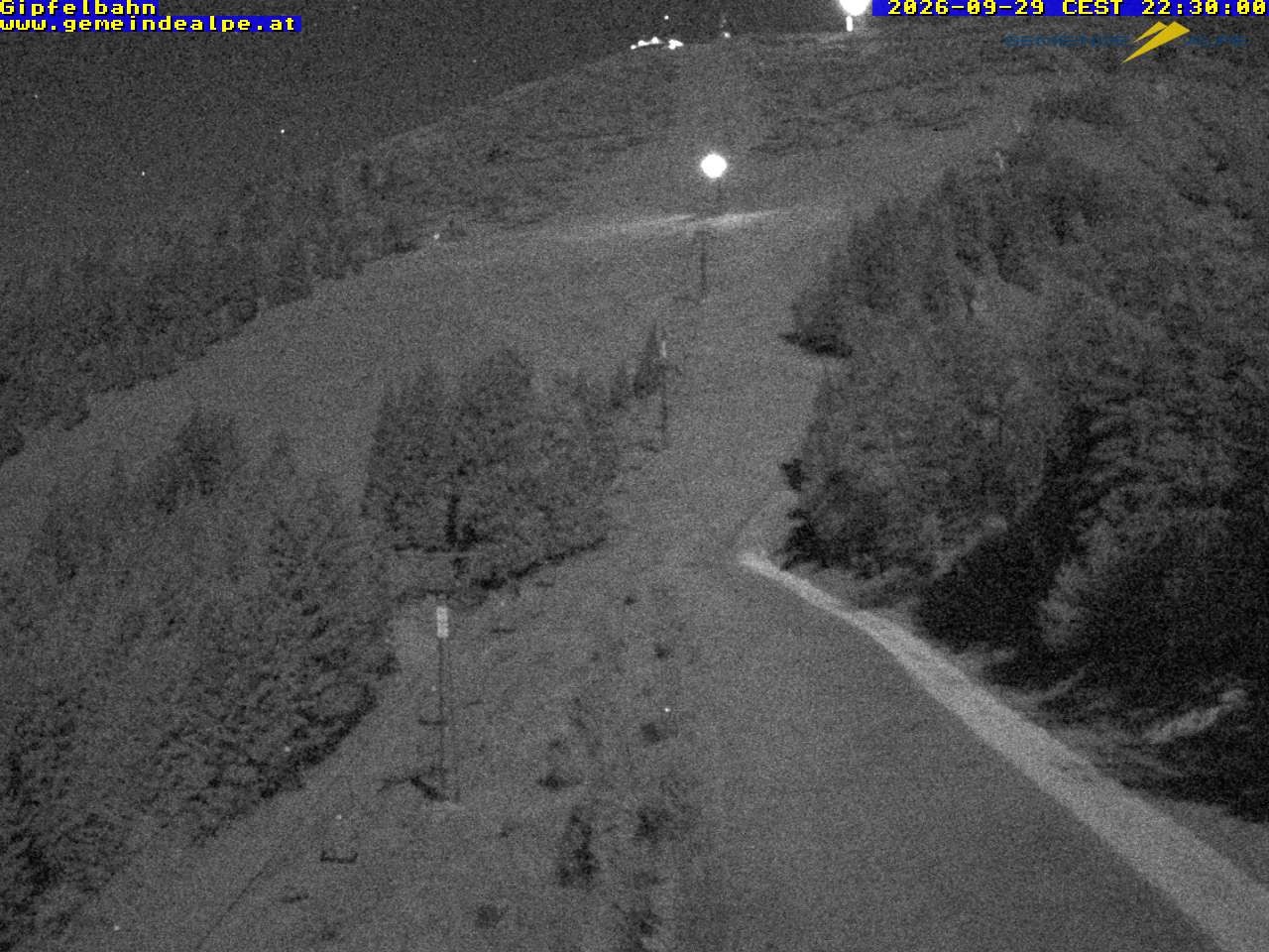 Archiv Foto Webcam Gemeindealpe Gipfelbahn und Gipfel
