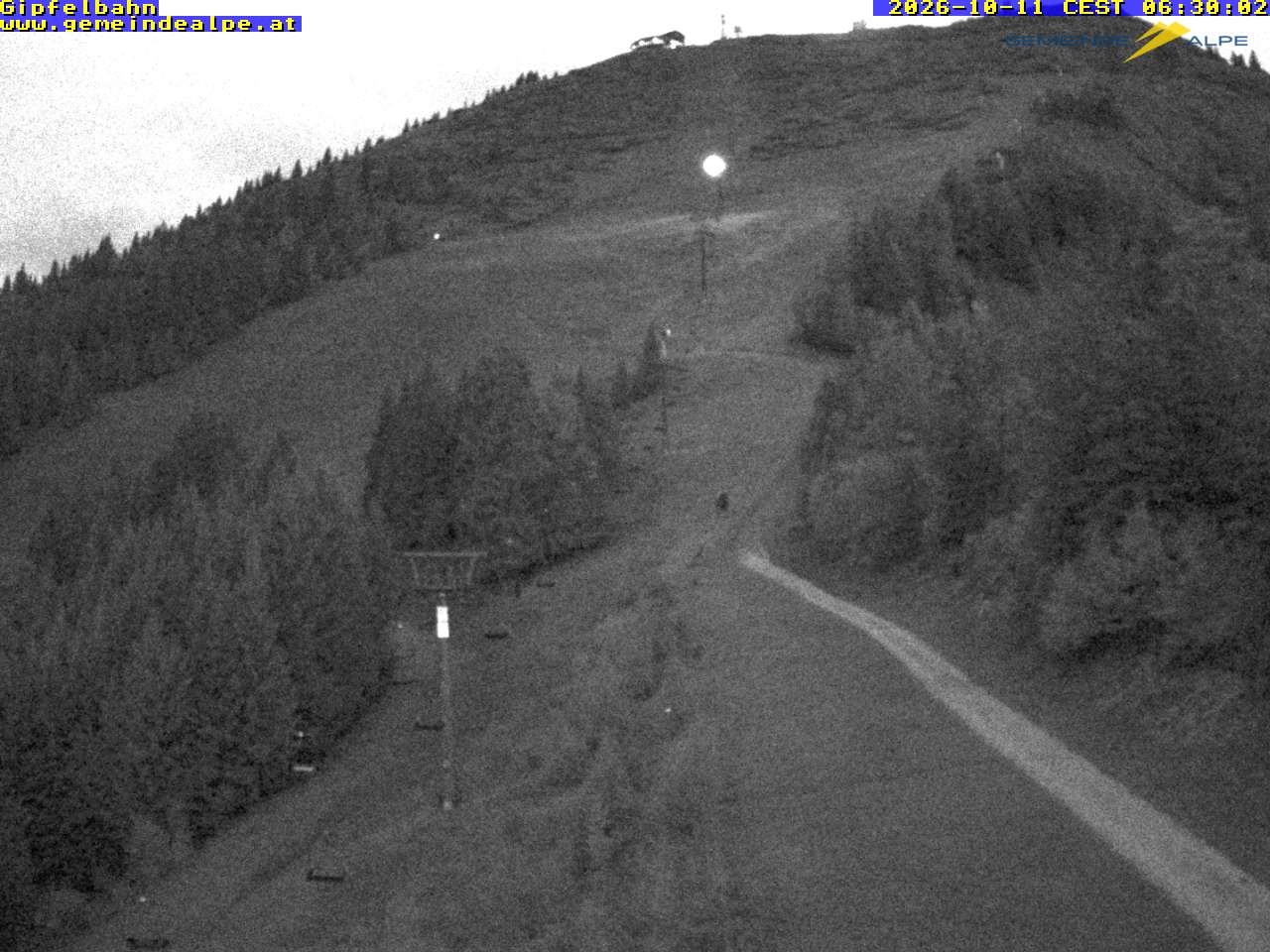 Archiv Foto Webcam Gemeindealpe Gipfelbahn und Gipfel