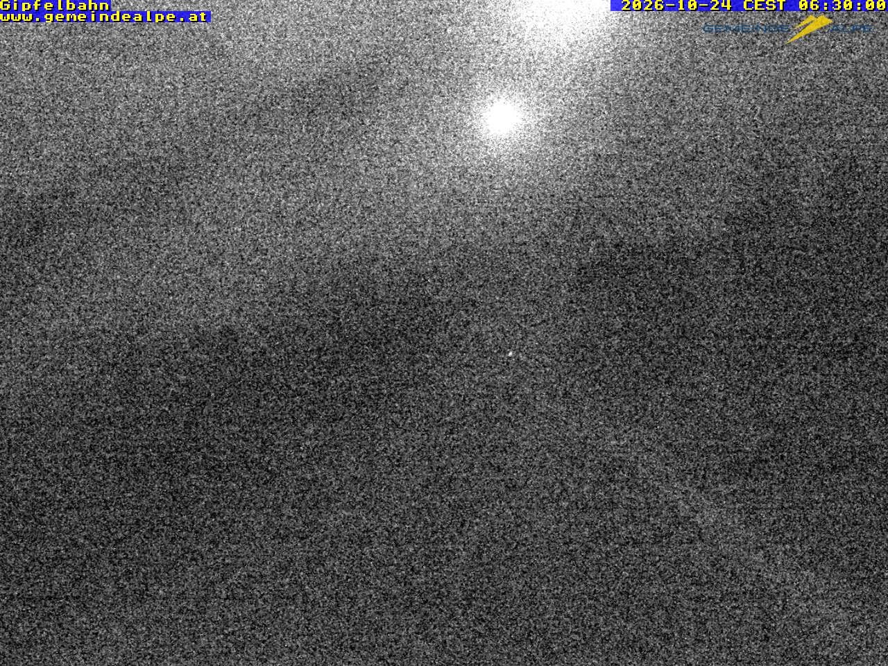 Archiv Foto Webcam Gemeindealpe Gipfelbahn und Gipfel