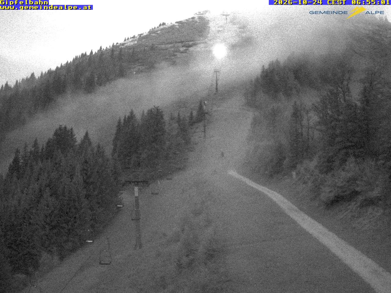 Archiv Foto Webcam Gemeindealpe Gipfelbahn und Gipfel