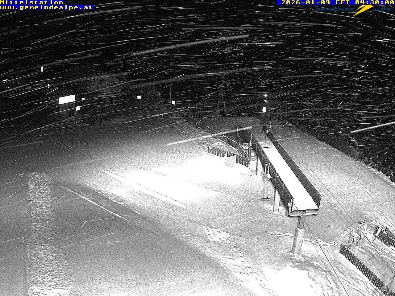 Archiv Foto Webcam Mittelstation Gemeindealpe
