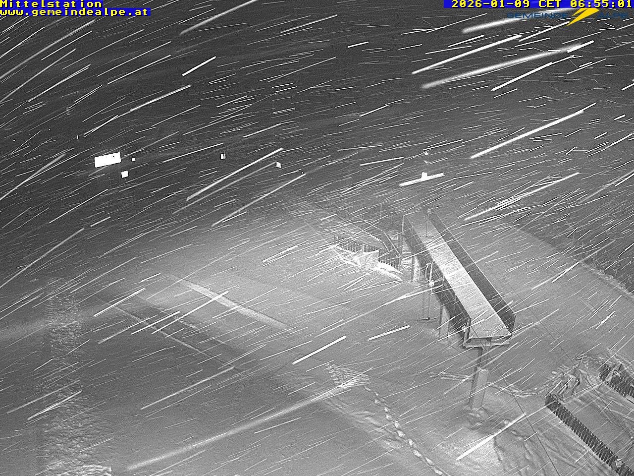 Archiv Foto Webcam Mittelstation Gemeindealpe