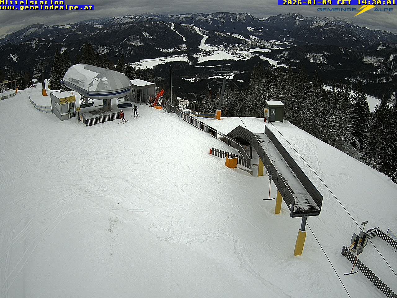 Archiv Foto Webcam Mittelstation Gemeindealpe