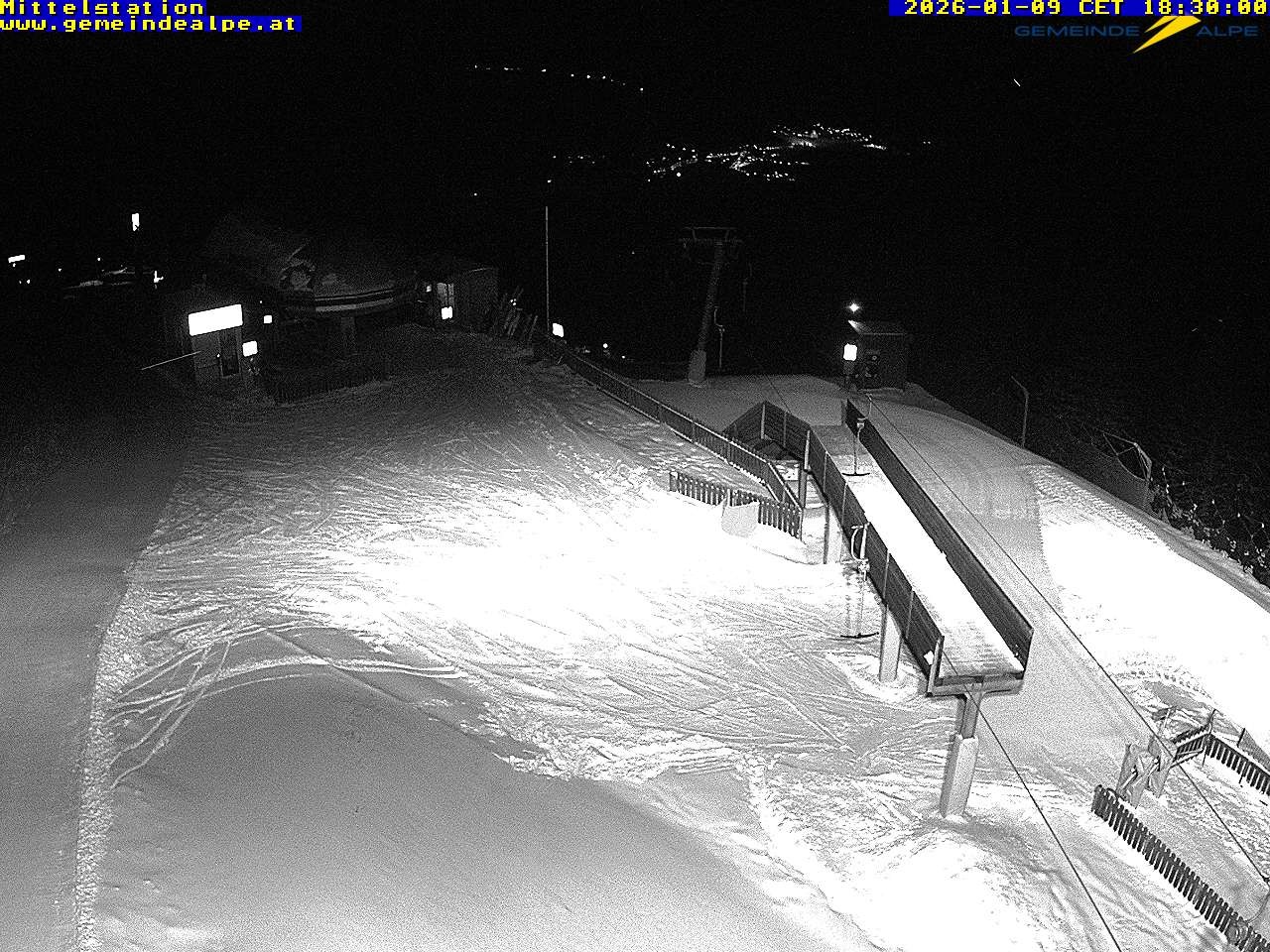 Archiv Foto Webcam Mittelstation Gemeindealpe